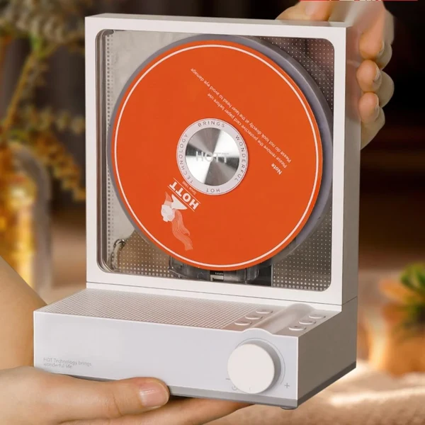 Sophisticated Retro Bluetooth CD Player with Vinyl Style Design Fine