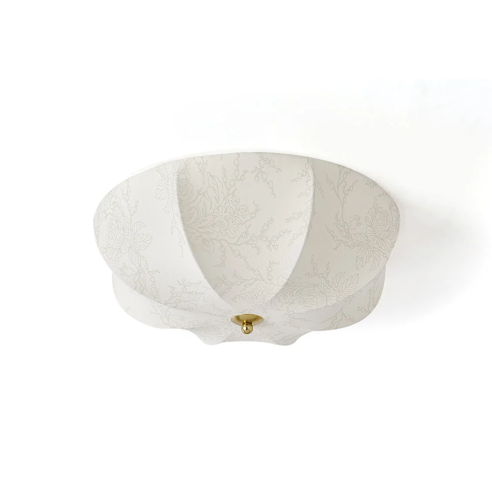 Premium Orchid Fabric Ceiling Lamp User-Friendly