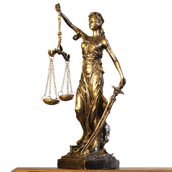 Easy-to-Use Justice Goddess Statue Safe