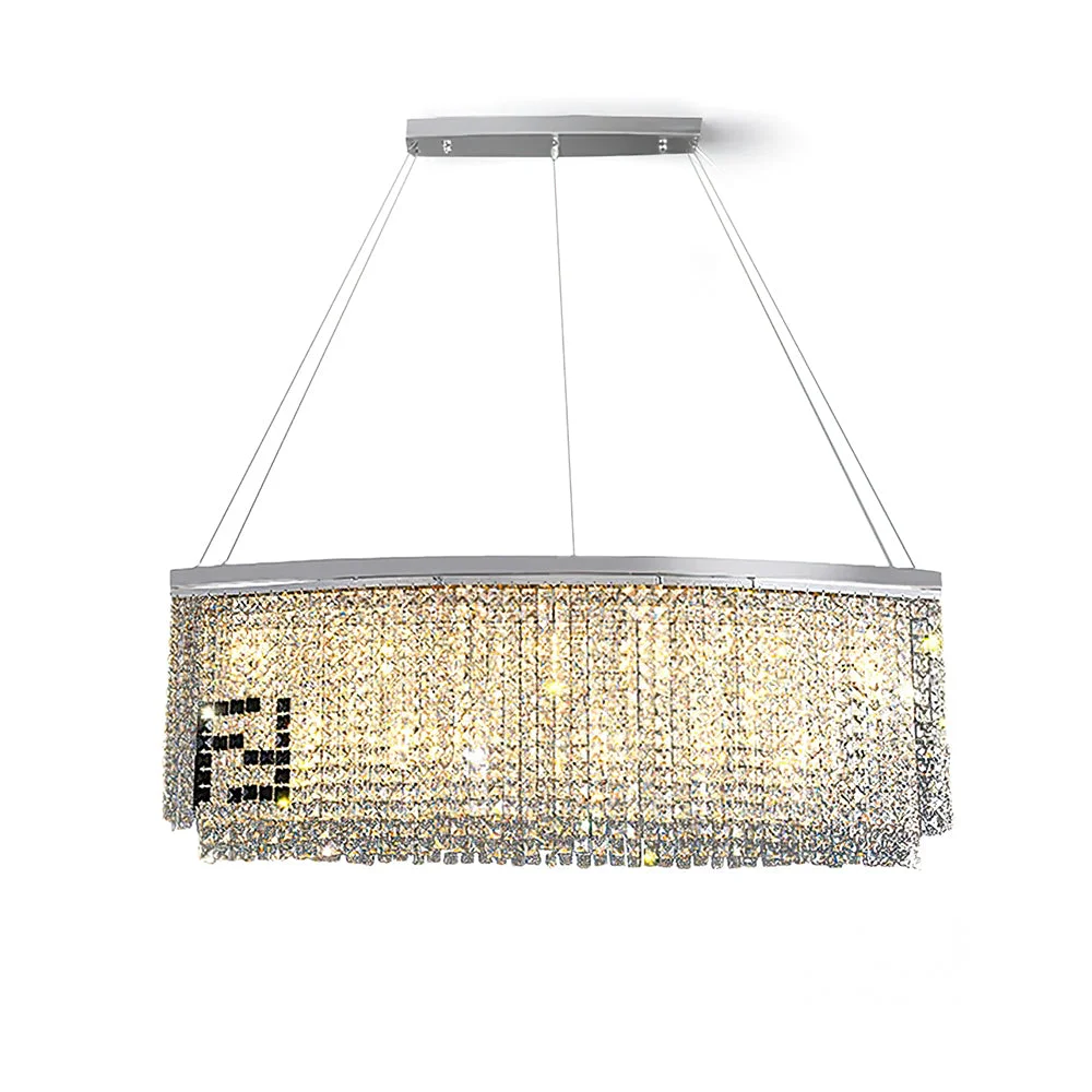 World-Class Liliana Rectangle Crystal Chandelier Professional