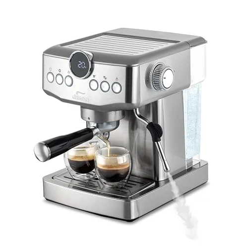 Premium Material Espresso Machine 20 Bar with Steam Milk Frother Professional