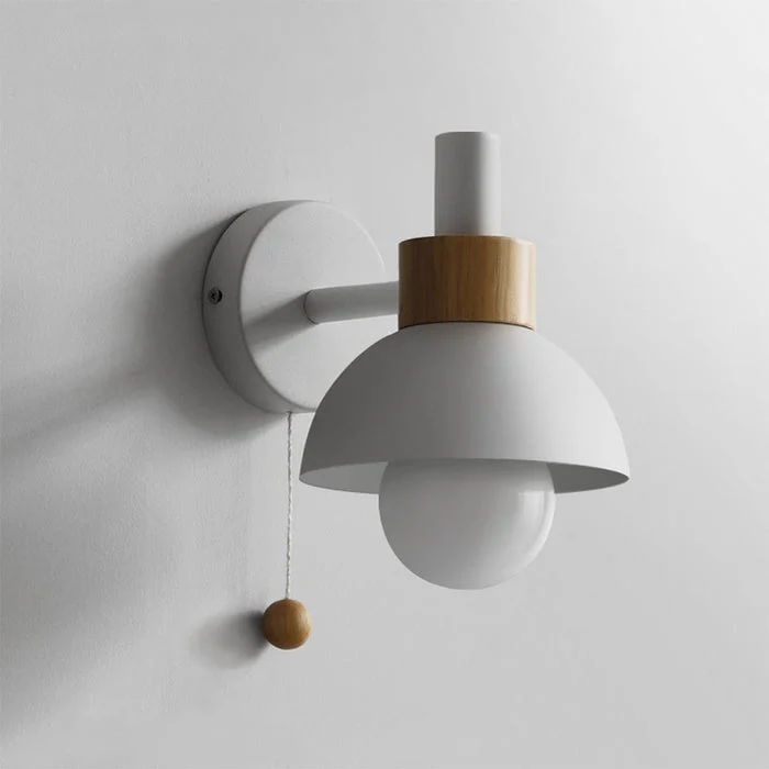 Unique Minimalist Colorful Single Head Wall Sconce Detailed