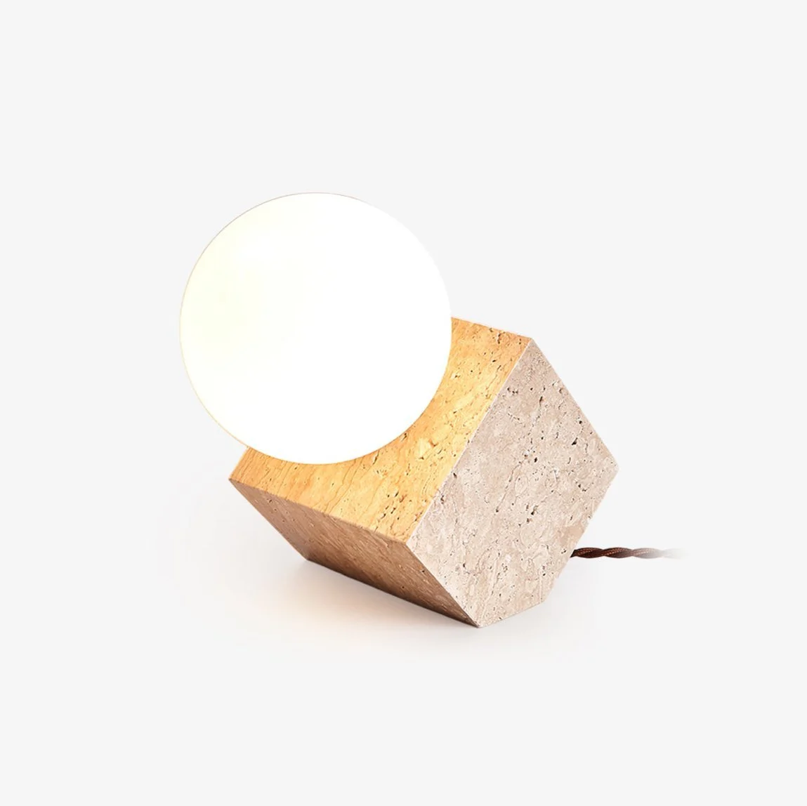 Official Cube Stone Table Lamp Recyclable