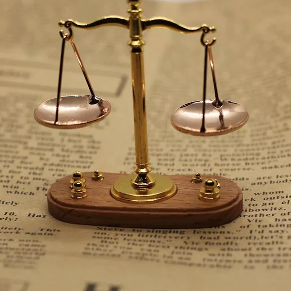 Official Miniature Vintage Justice Scale Authentic