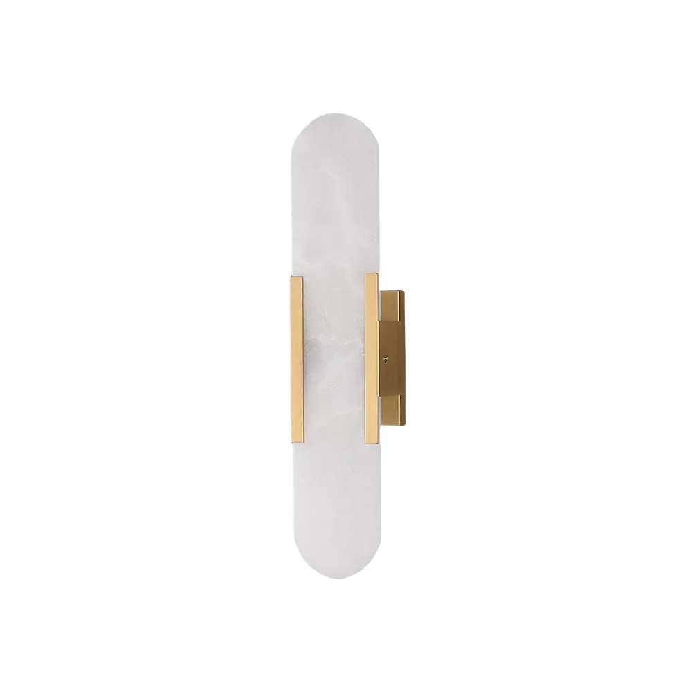 Next-Generation Modern Vertical Alabaster Wall Sconce Quality