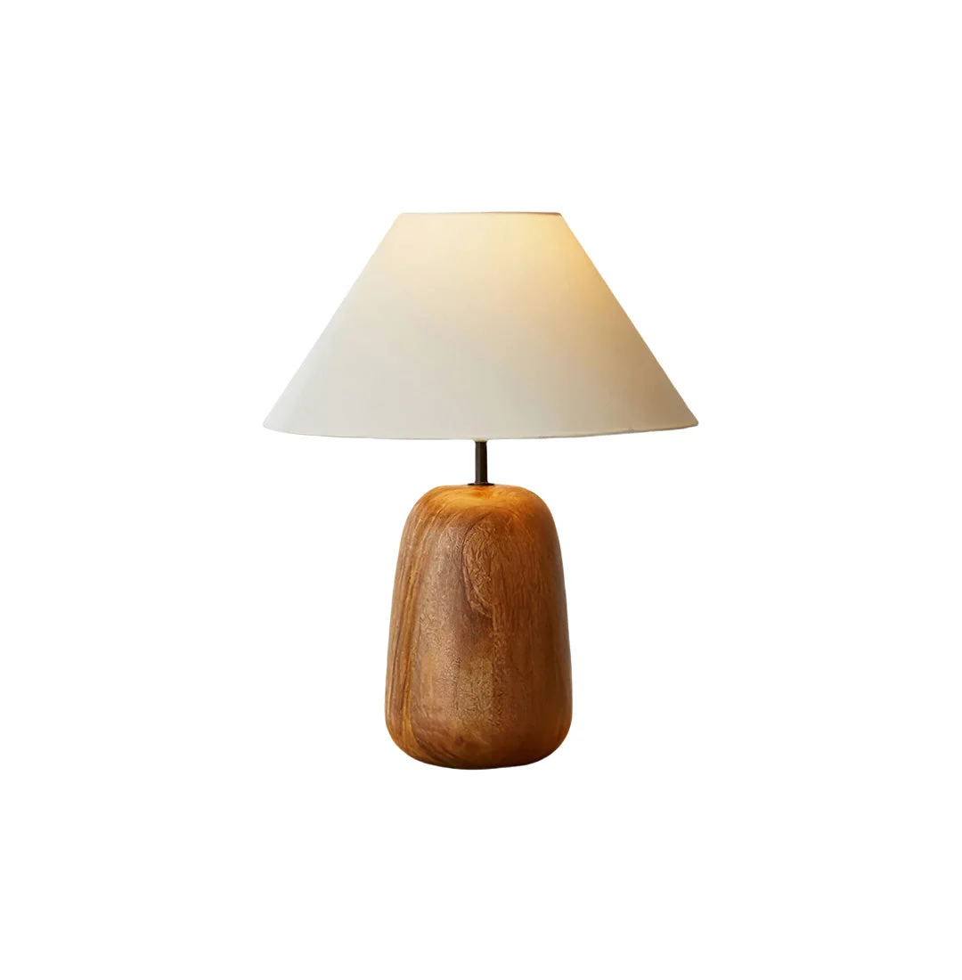 Certified Grooved Country Wood Table Lamp Secure