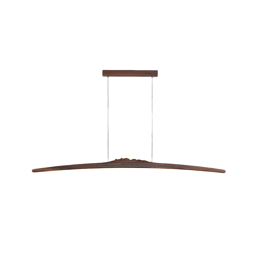 Organic Walnut Long Island Pendant Lamp Exceptional