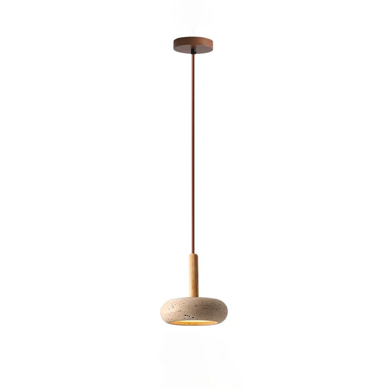 High-Quality Hourglass Travertine Pendant Light Exceptional