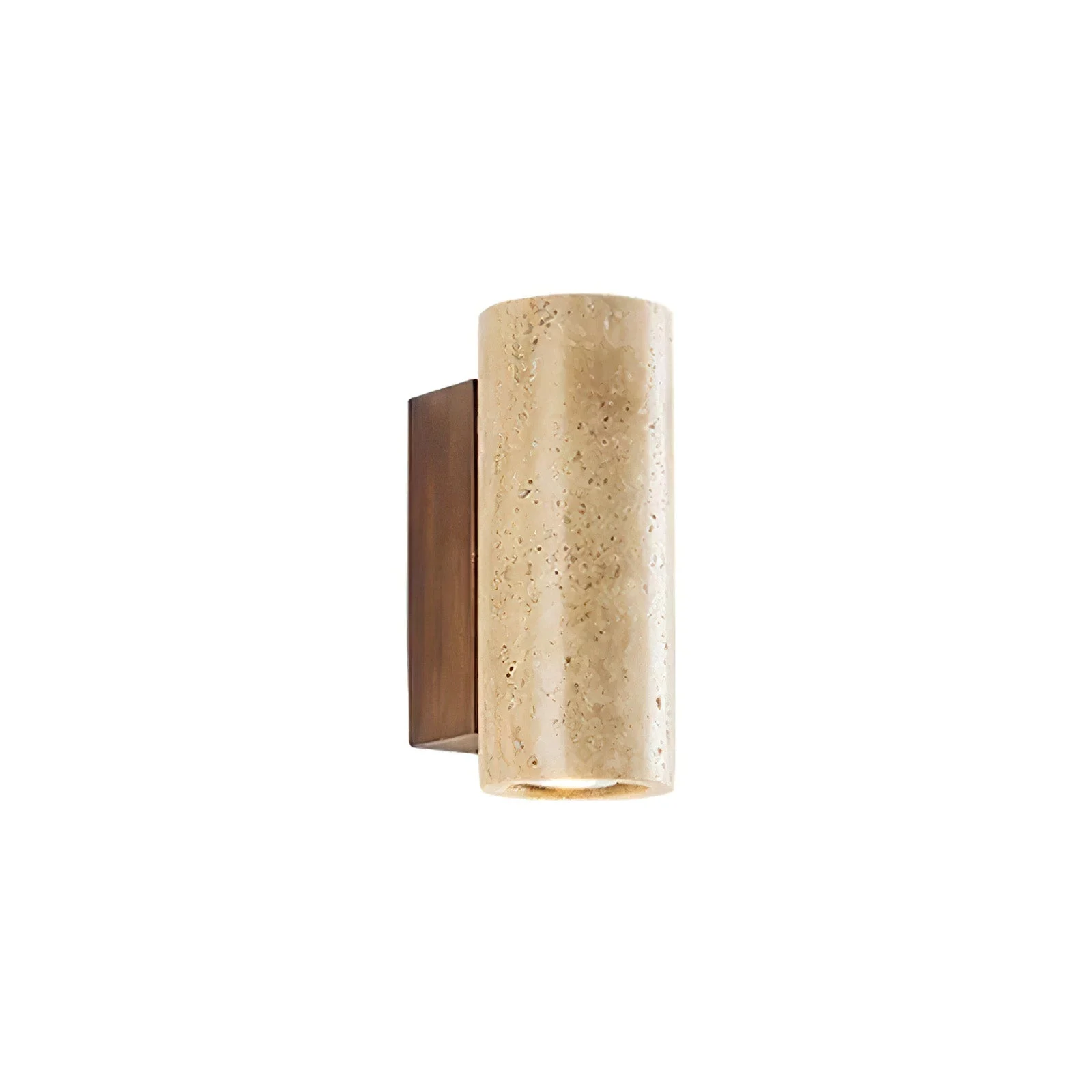 Original Design Travertine Cylinder Wall Lamp Advanced