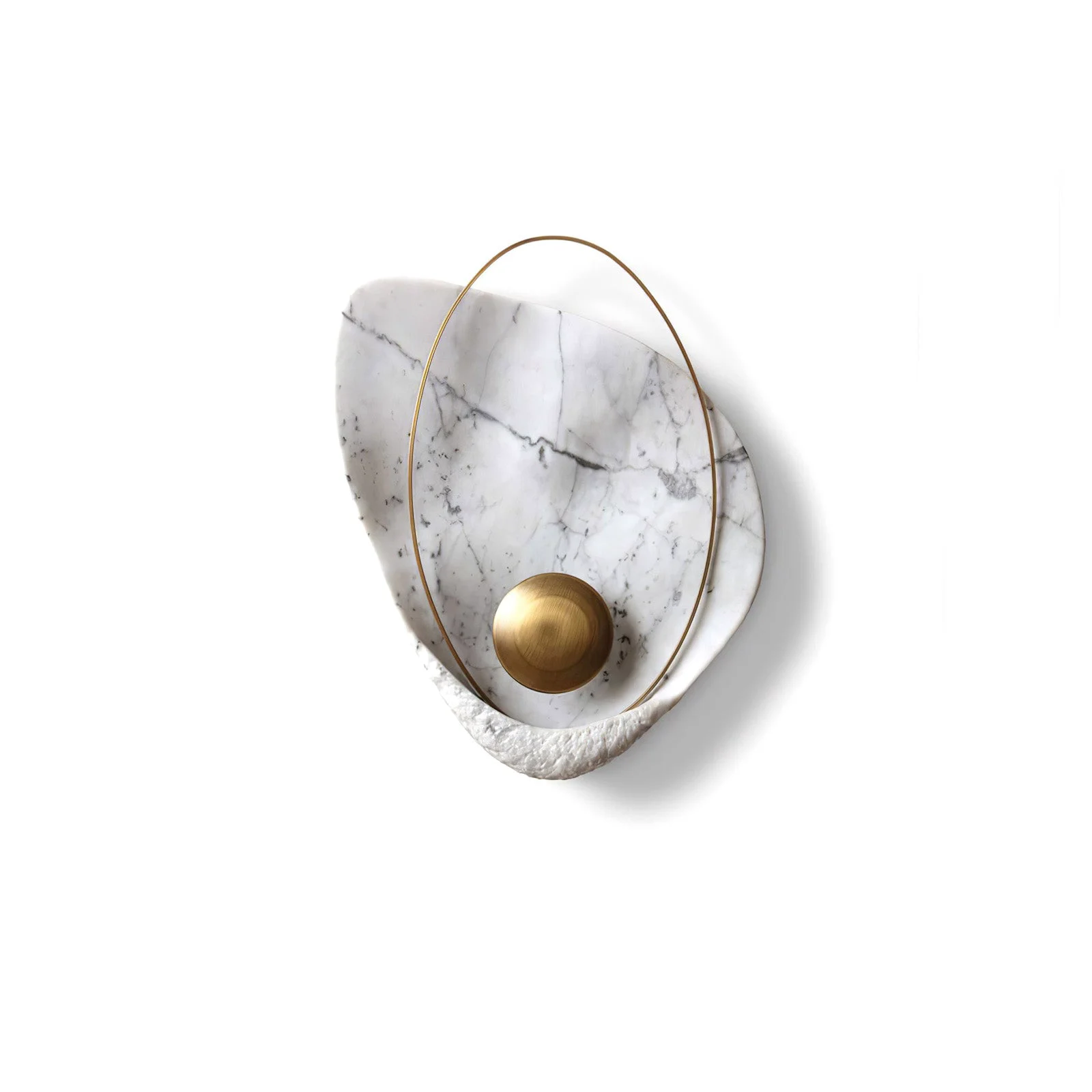 Natural Artisan Shell Marble Wall Sconce Convenient