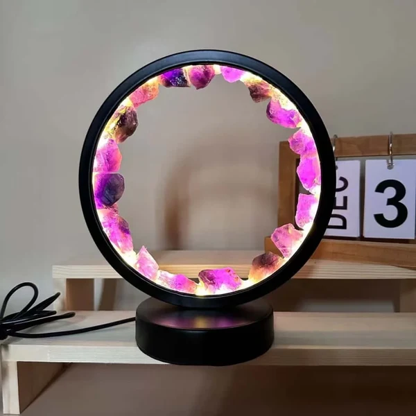 Trusted Amethys Crystal Ring Lamp Fast