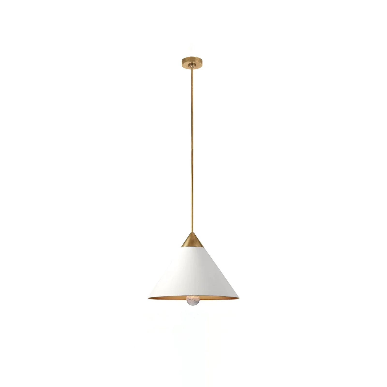 High-Performance Minimalist Cone-Shaped Brass Pendant Lamp Eco-Friendly