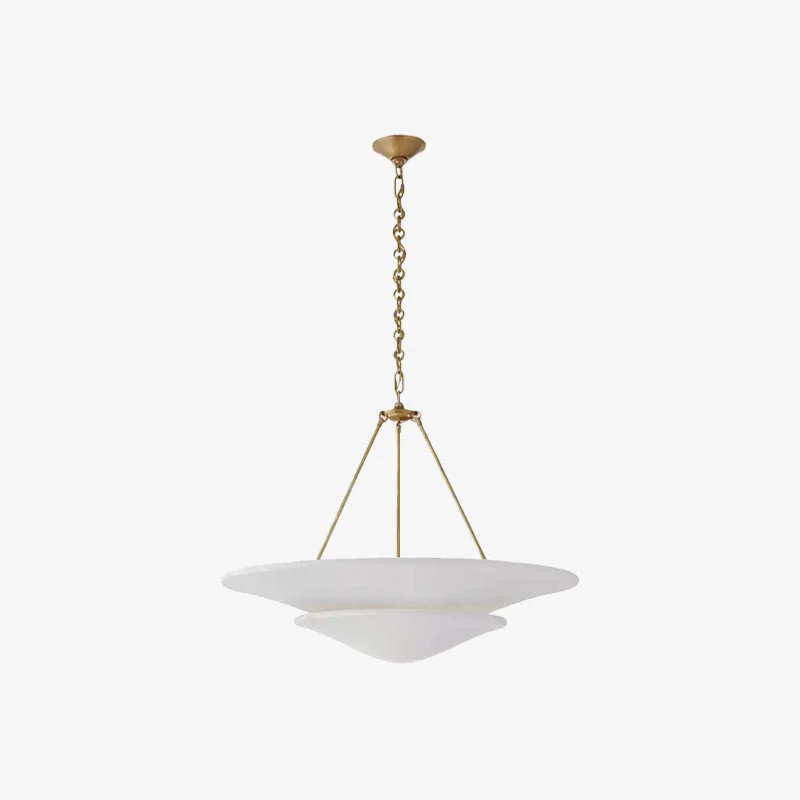 Durable Mollino Large Multi-Layered Plaster Chandelier Sustainable