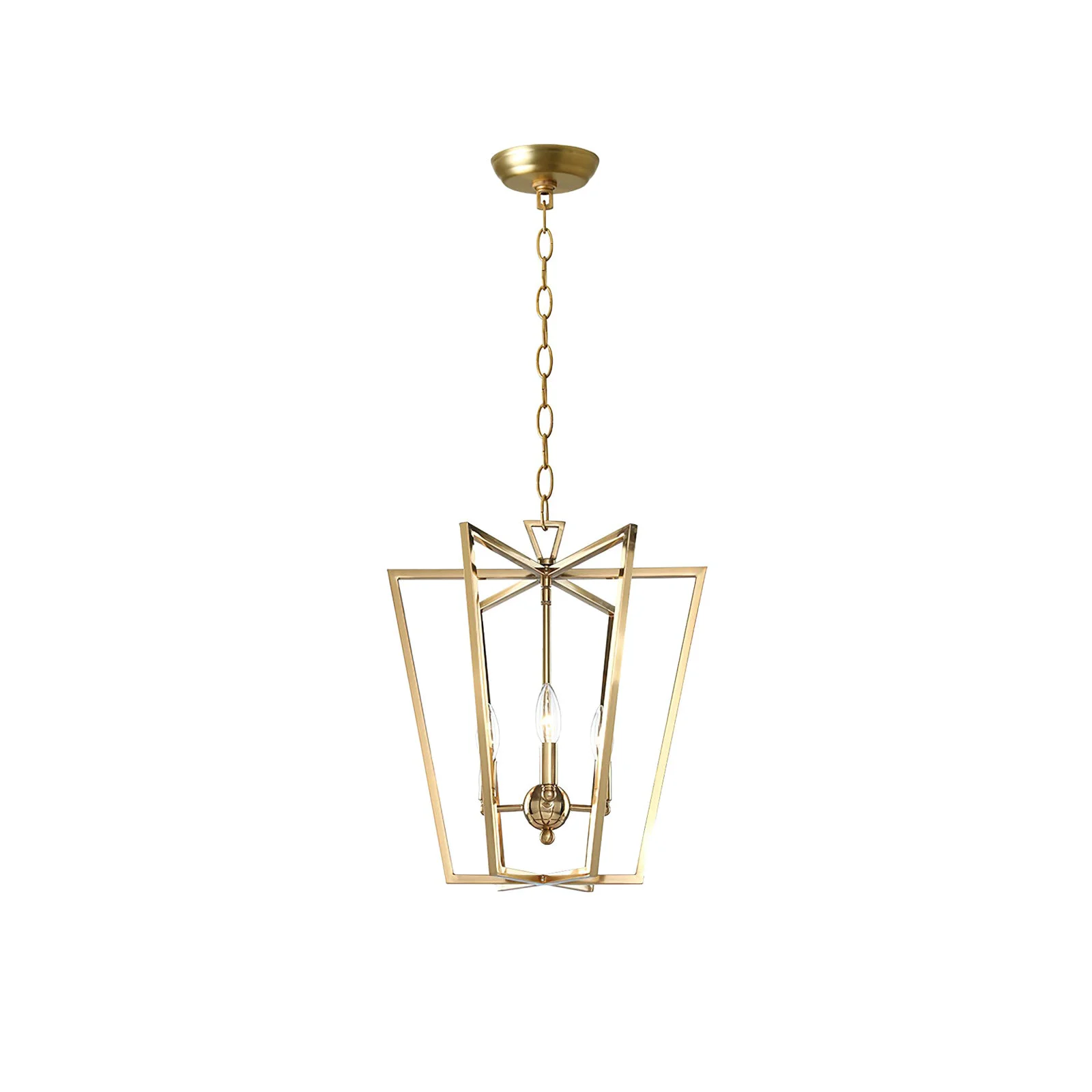 Natural Frame gold cage chandelier Official