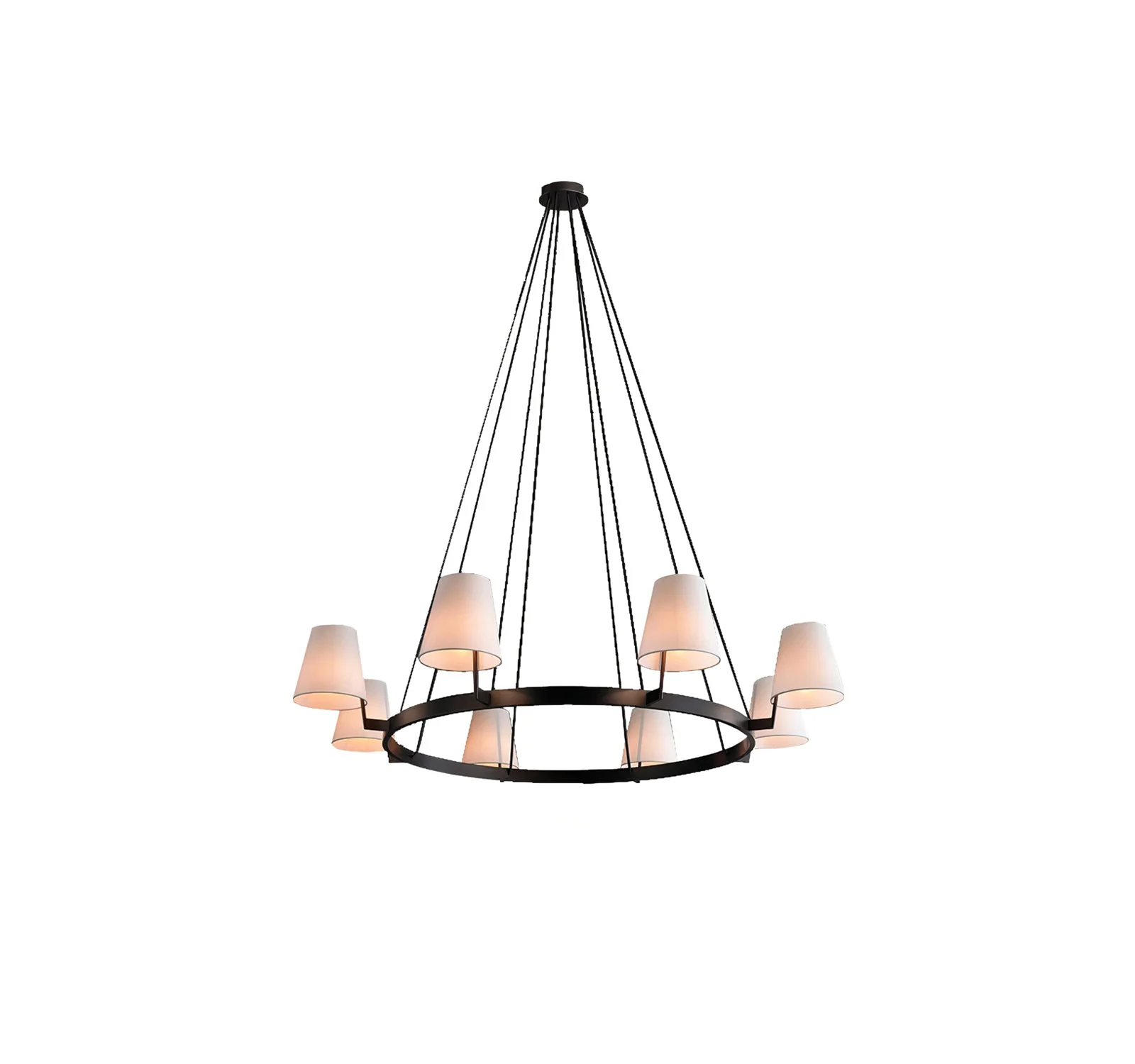 Fashionable 3D Corniche Circular Chandelier Optimized