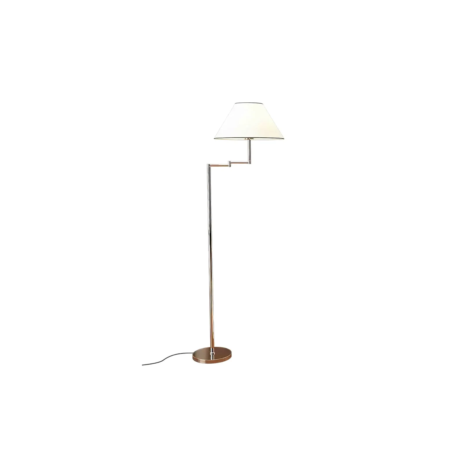 Optimized Contemporary Chrome Swing Arm Floor Lamp Outstanding