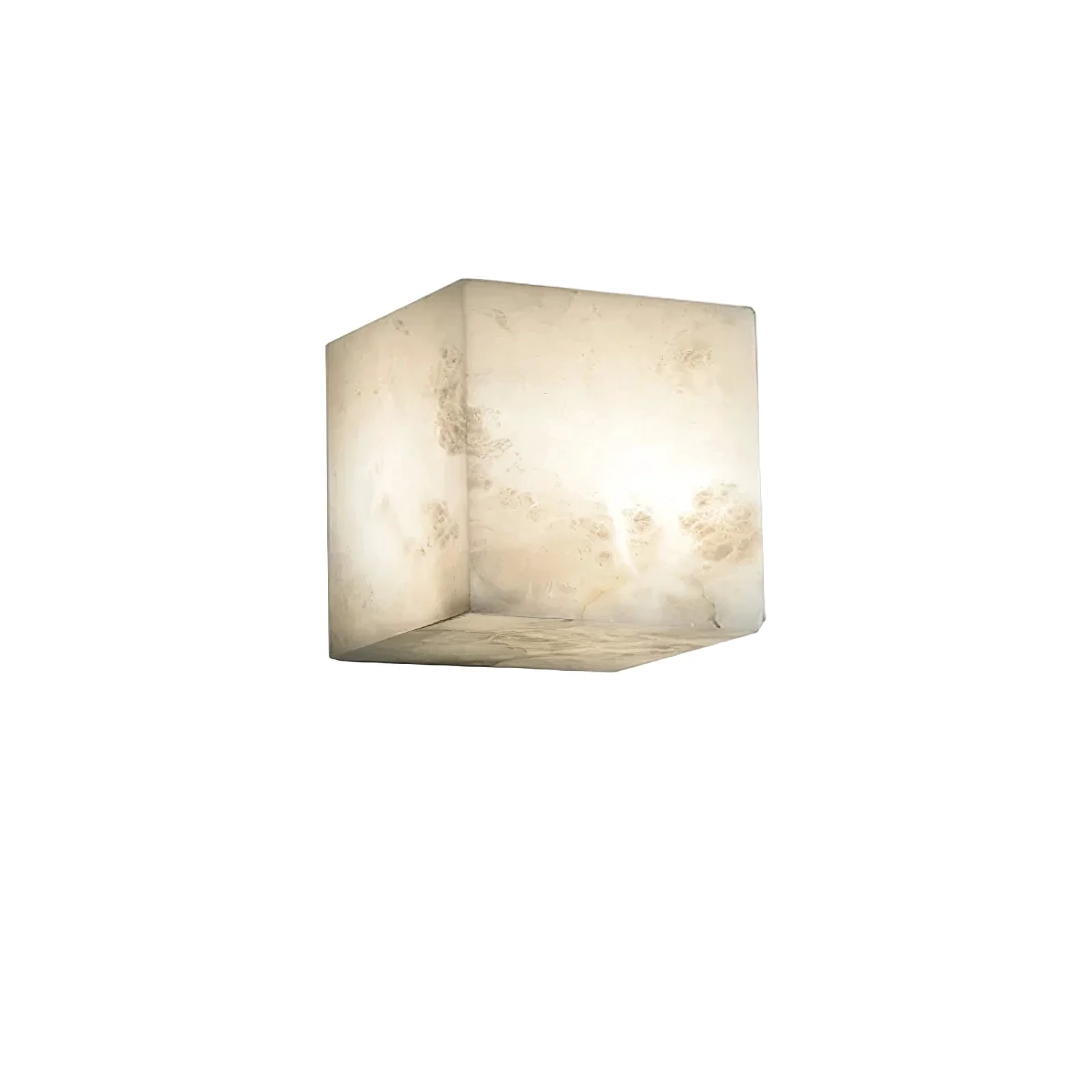 Optimized Alabaster Cube Wall Light High-Grade