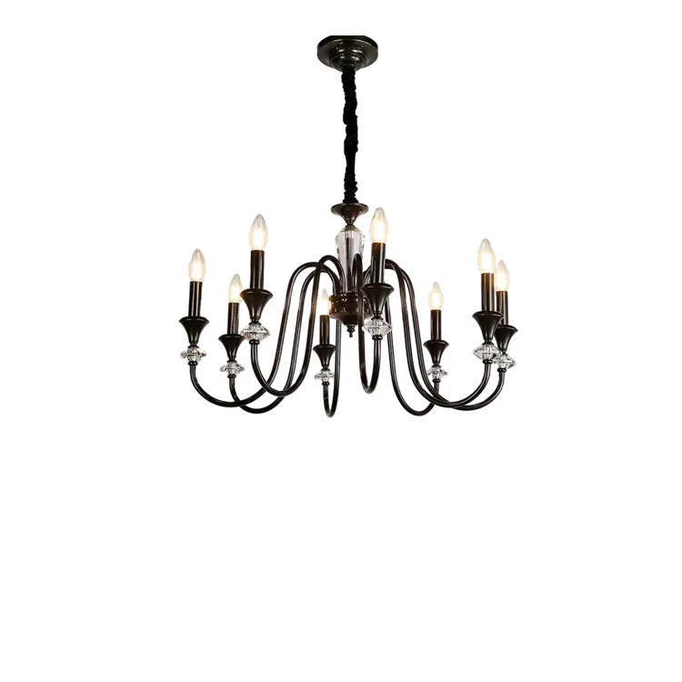 Safe Vintage Iron Scroll Chandelier Dependable