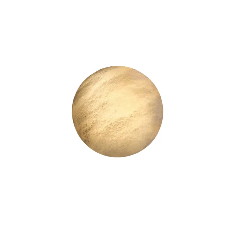 Recyclable Lunar Glow Alabaster Wall Light Breathable