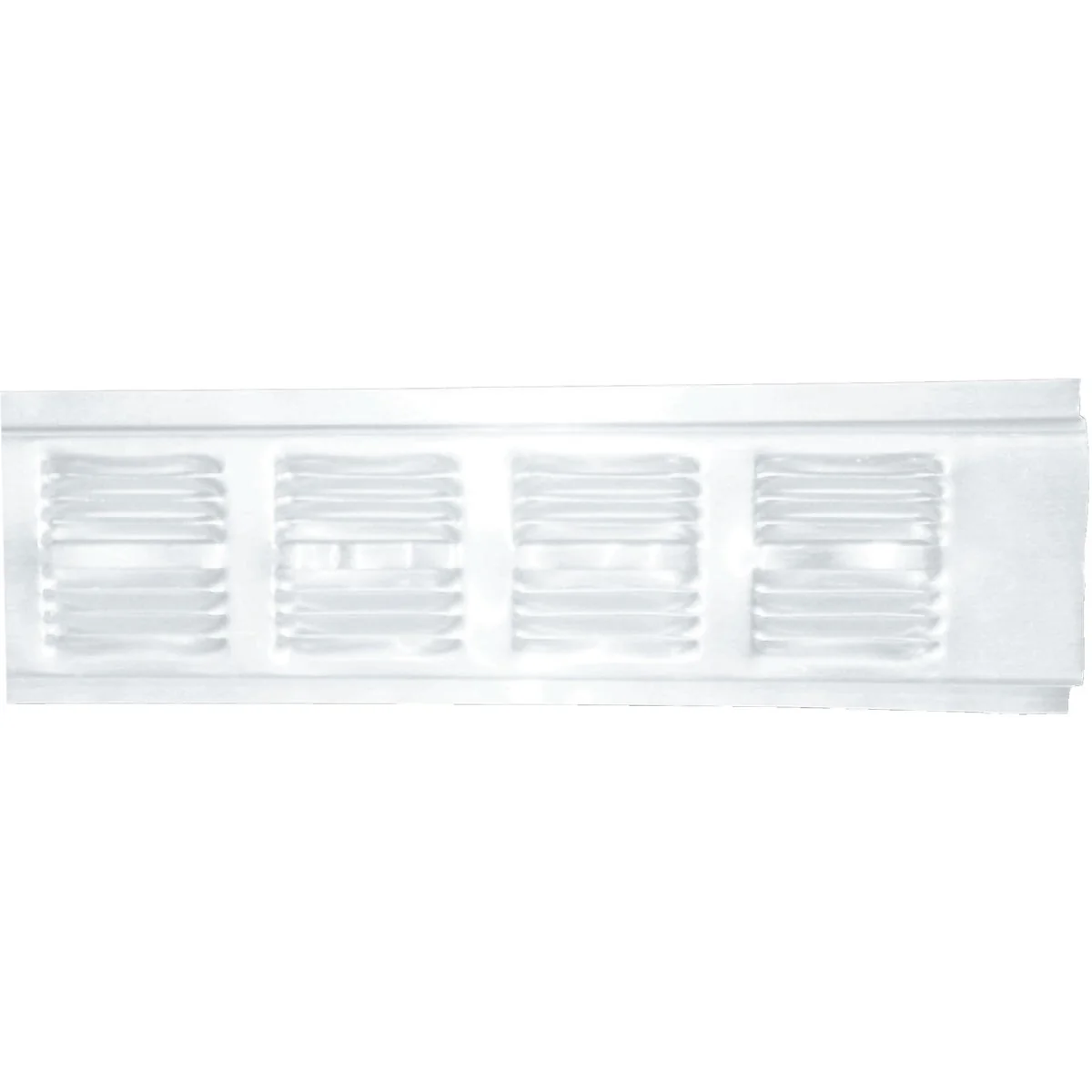 Proven Air Vent White Continuous Aluminum Soffit and Under Eave Vent - Retrofit Durable