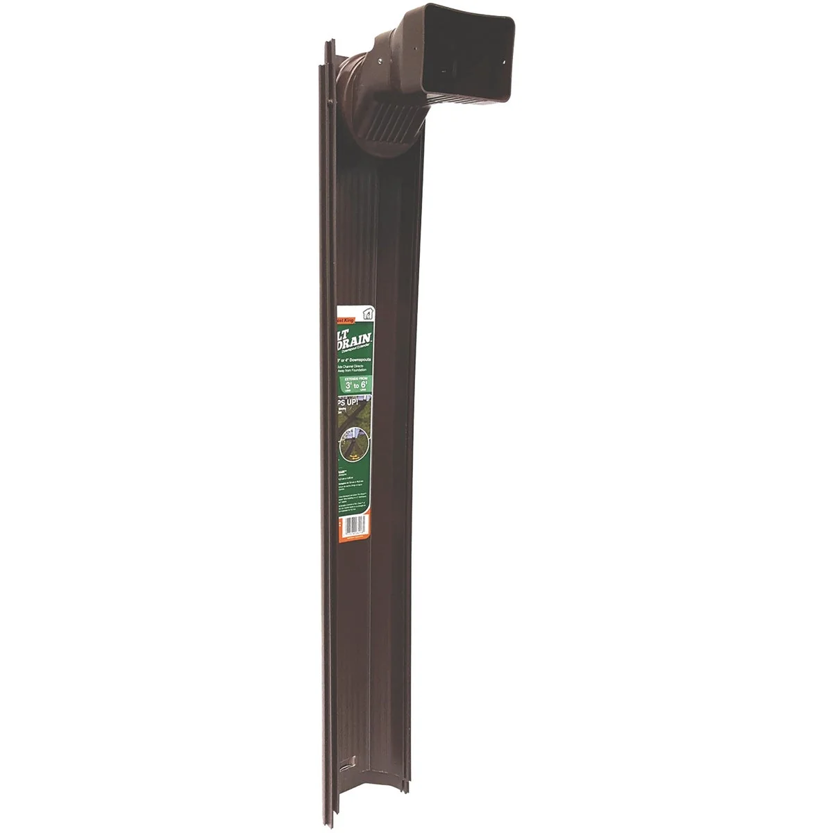 Functional Frost King 6 Ft. Brown Tilt 'N Drain Adjustable Downspout Extender Selected