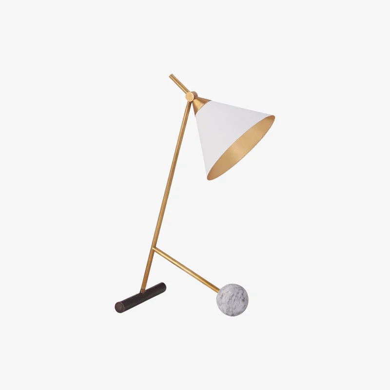 Smart Cleo Brass Table Lamp Safe