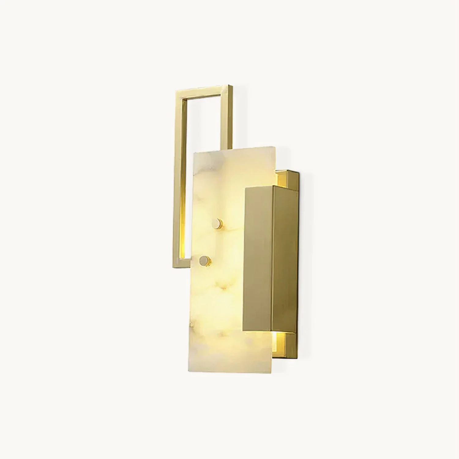 Classic Alabaster Brass Wall Sconce Premium Material