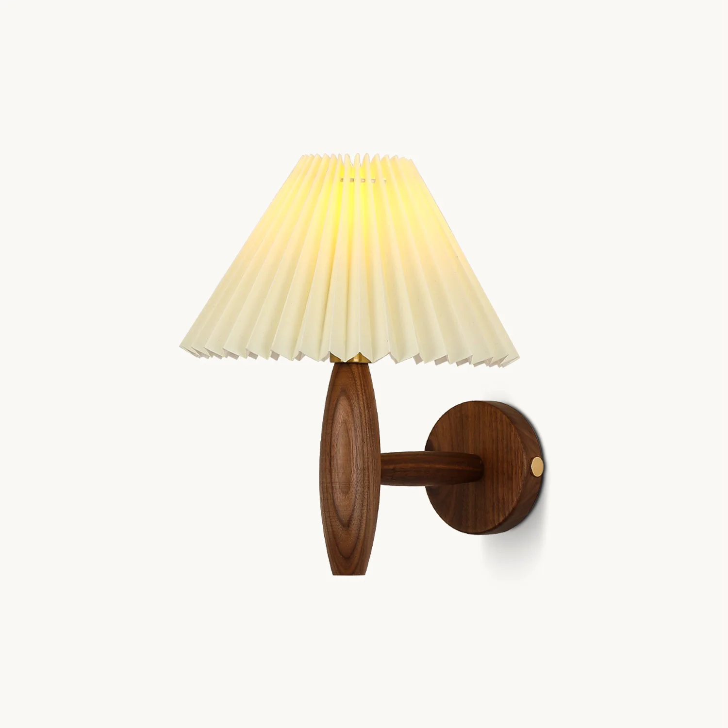 Consistent Pleated Umbrella Wall Lamp Soft