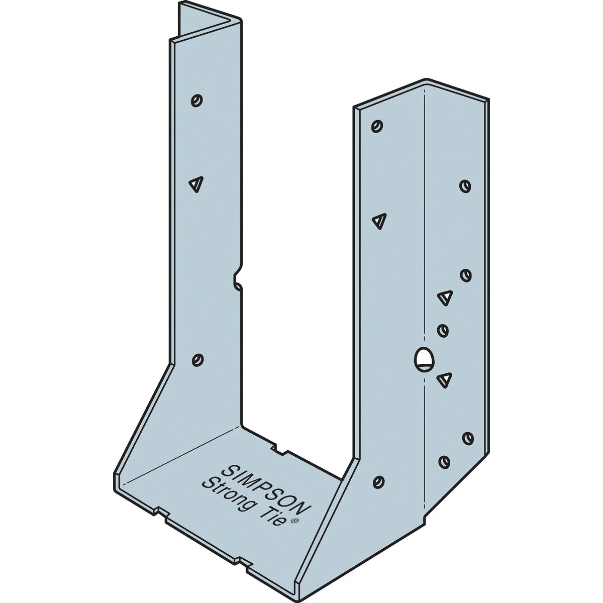 Comfortable Simpsong Strong-Tie ZMax 4 In.x 8 In. Joist Hanger Minimalist