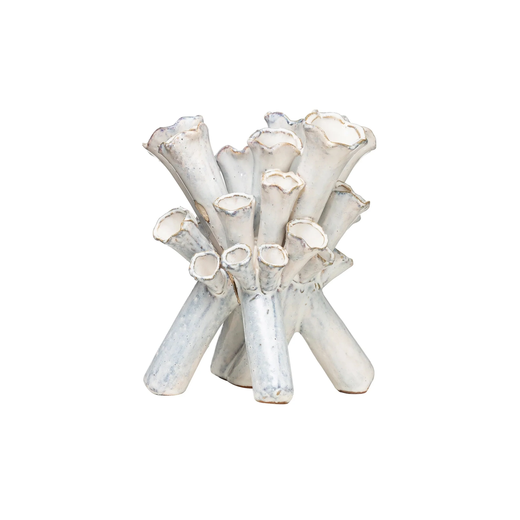 Dependable Handmade Stoneware Sculpture Vase with Glaze Premium Material