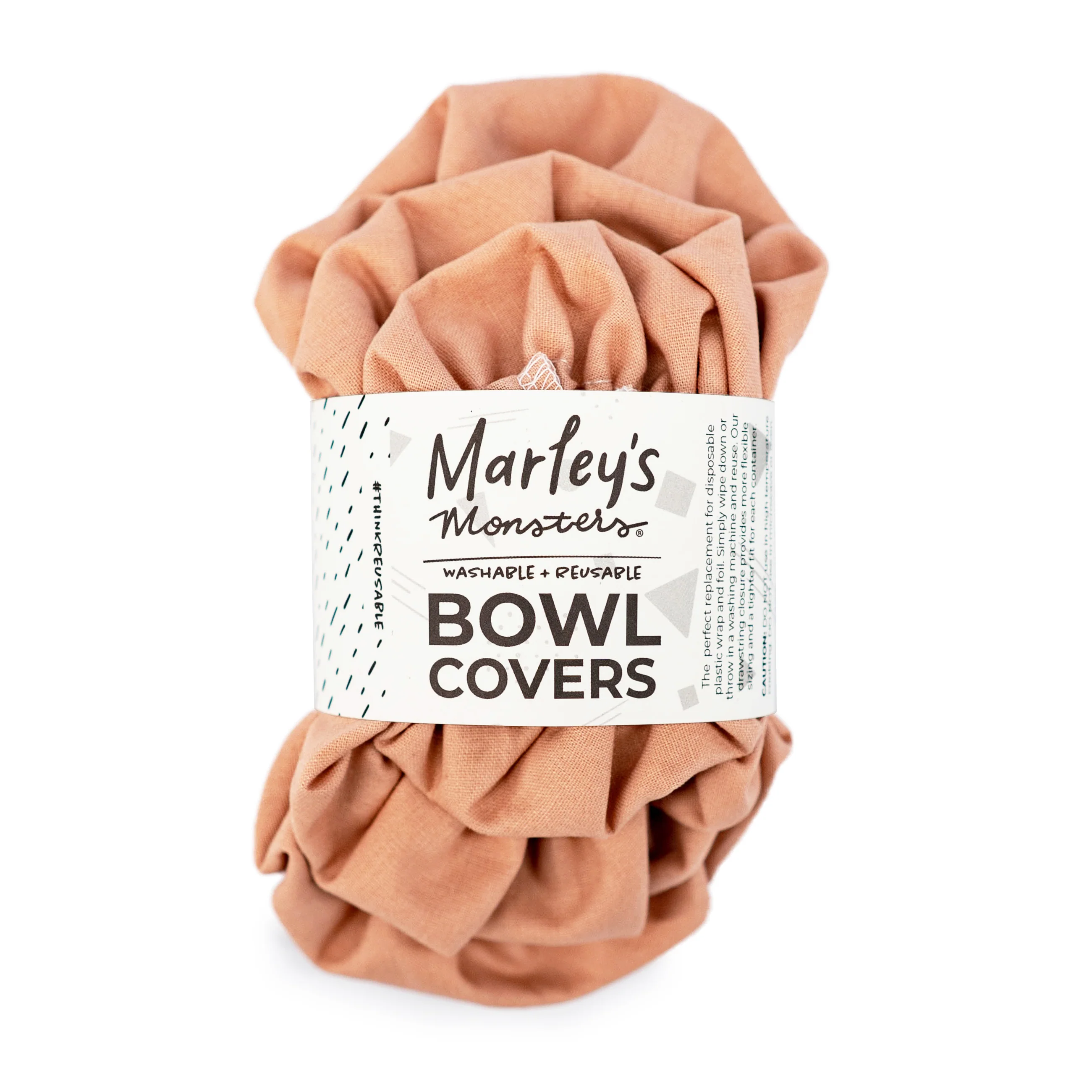 High-End Marley's Monsters Linen Bowl Cover Bundle - Rose Green