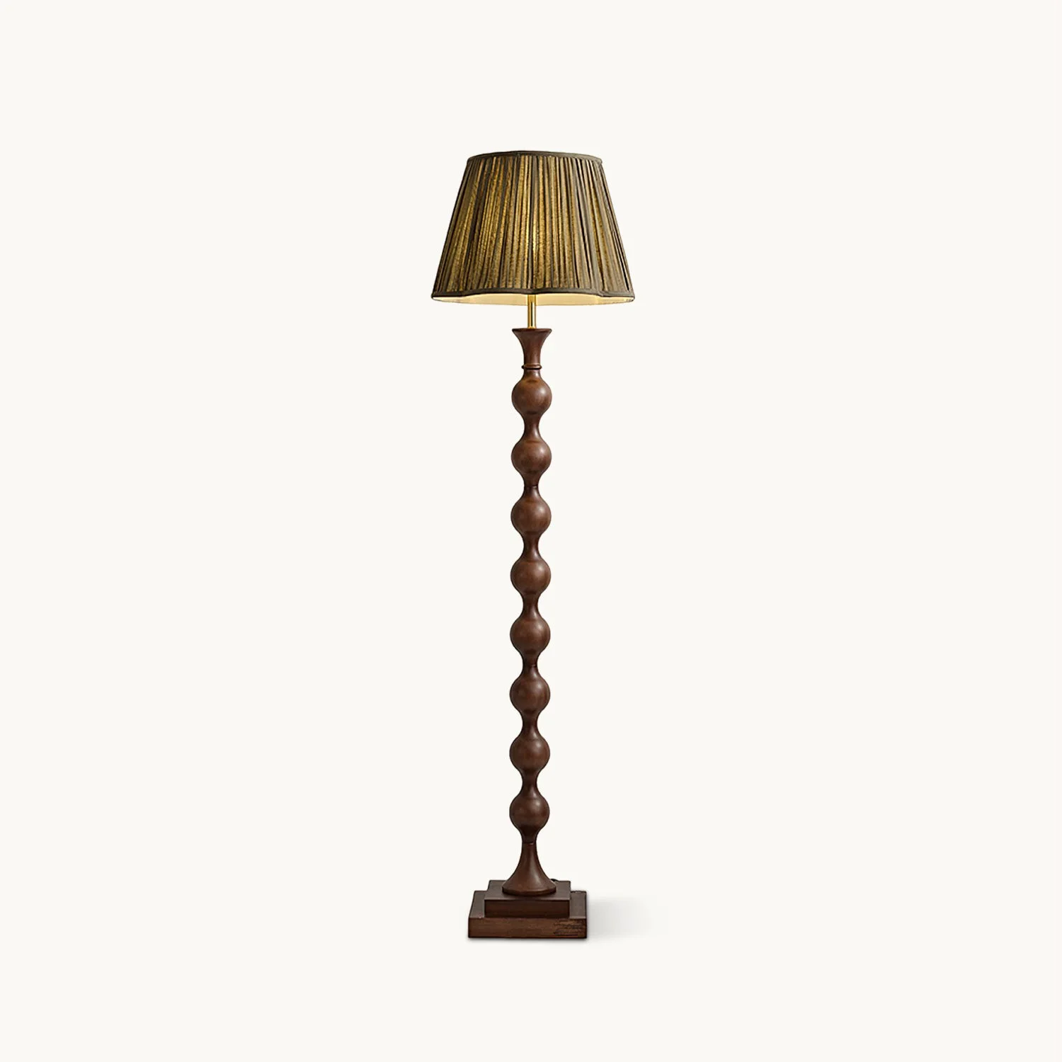 Verified Beaded Column Floor Lamp Elegant