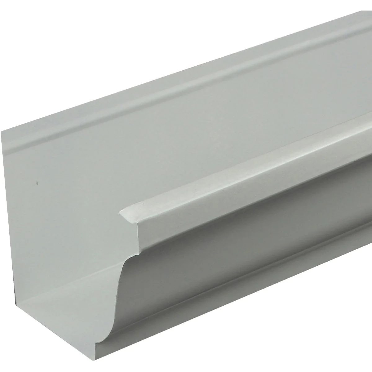Original Spectra Metals 5 In. x 10 Ft. K-Style White High Tensile Aluminum Gutter Excellent