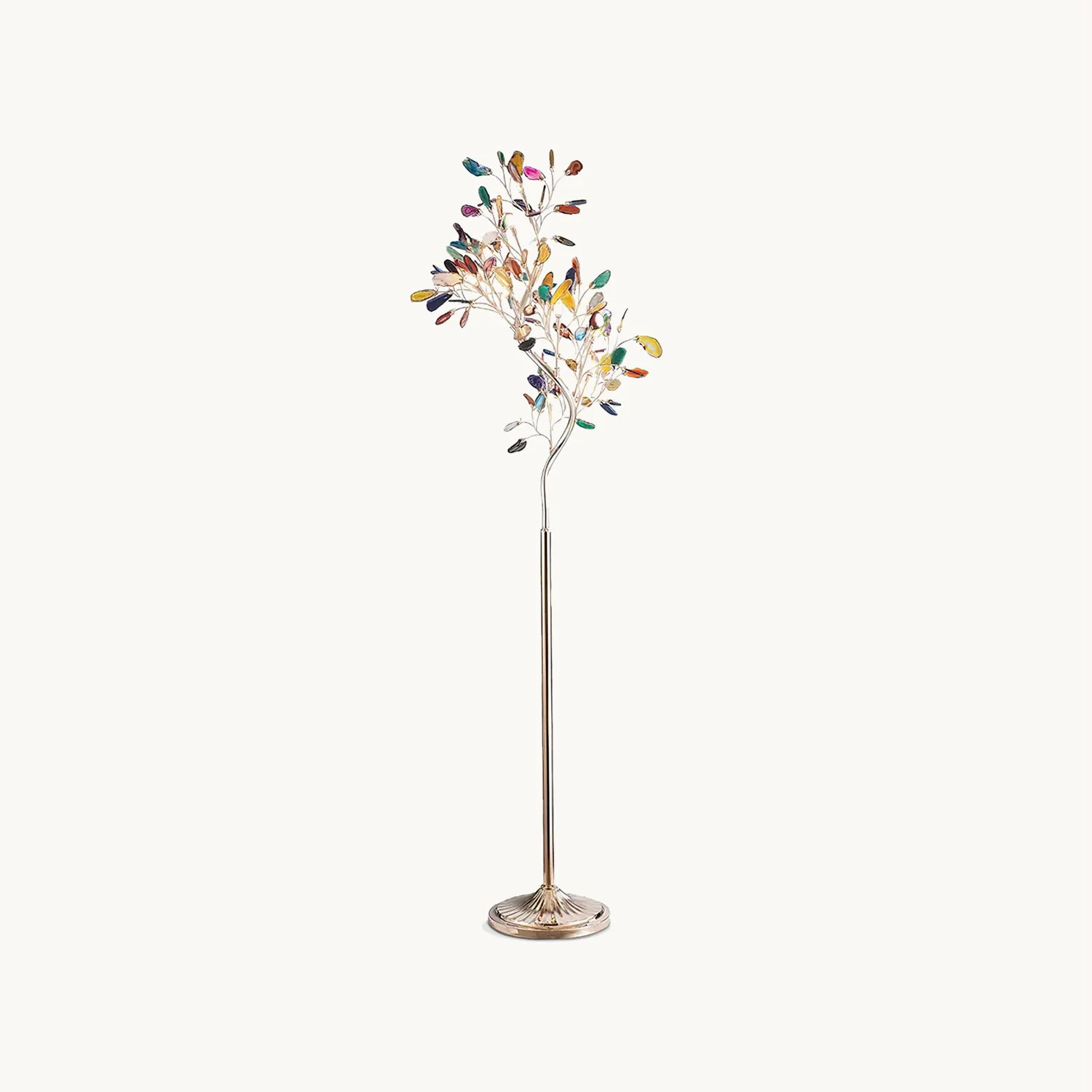 High-End Agate Floor Lamp Safe