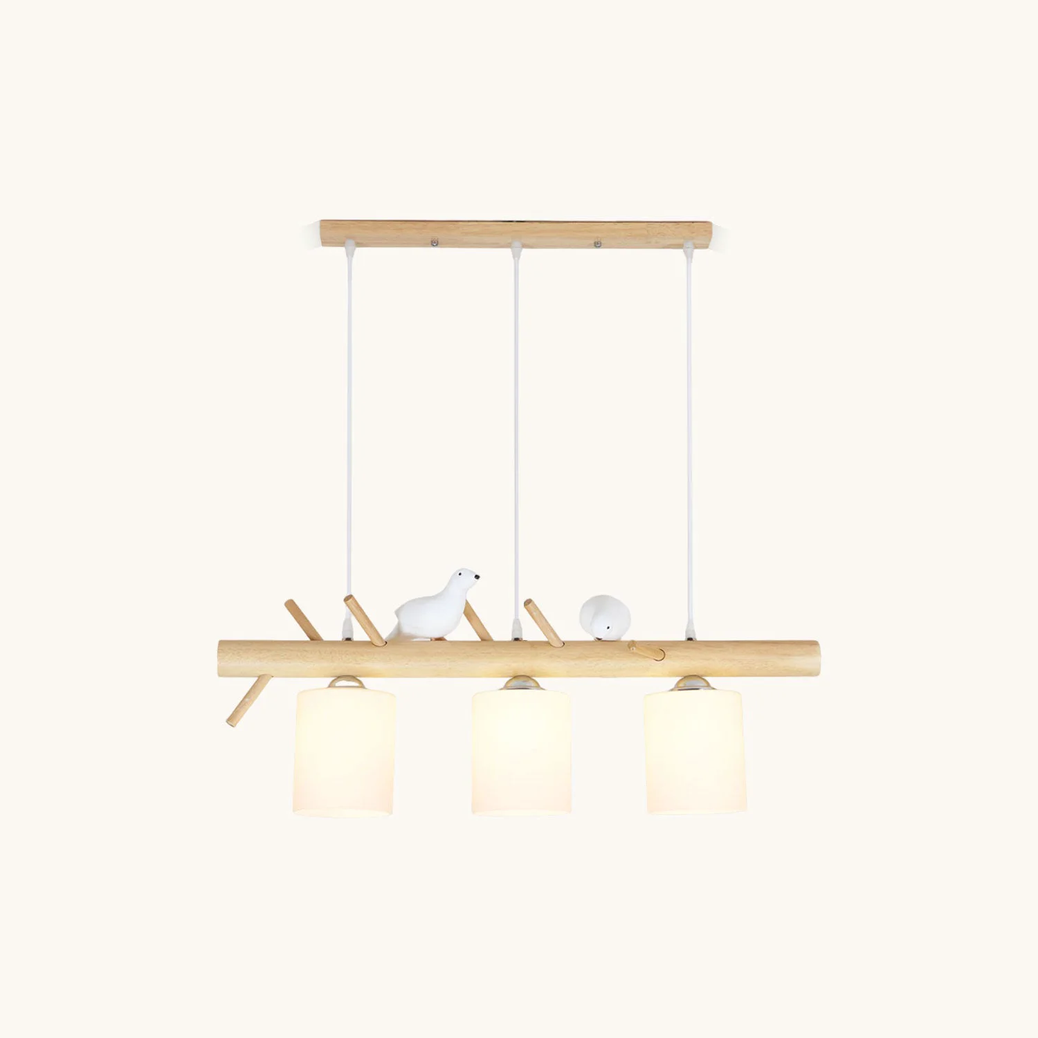 High-End Wooden Bird Chandelier Healthy