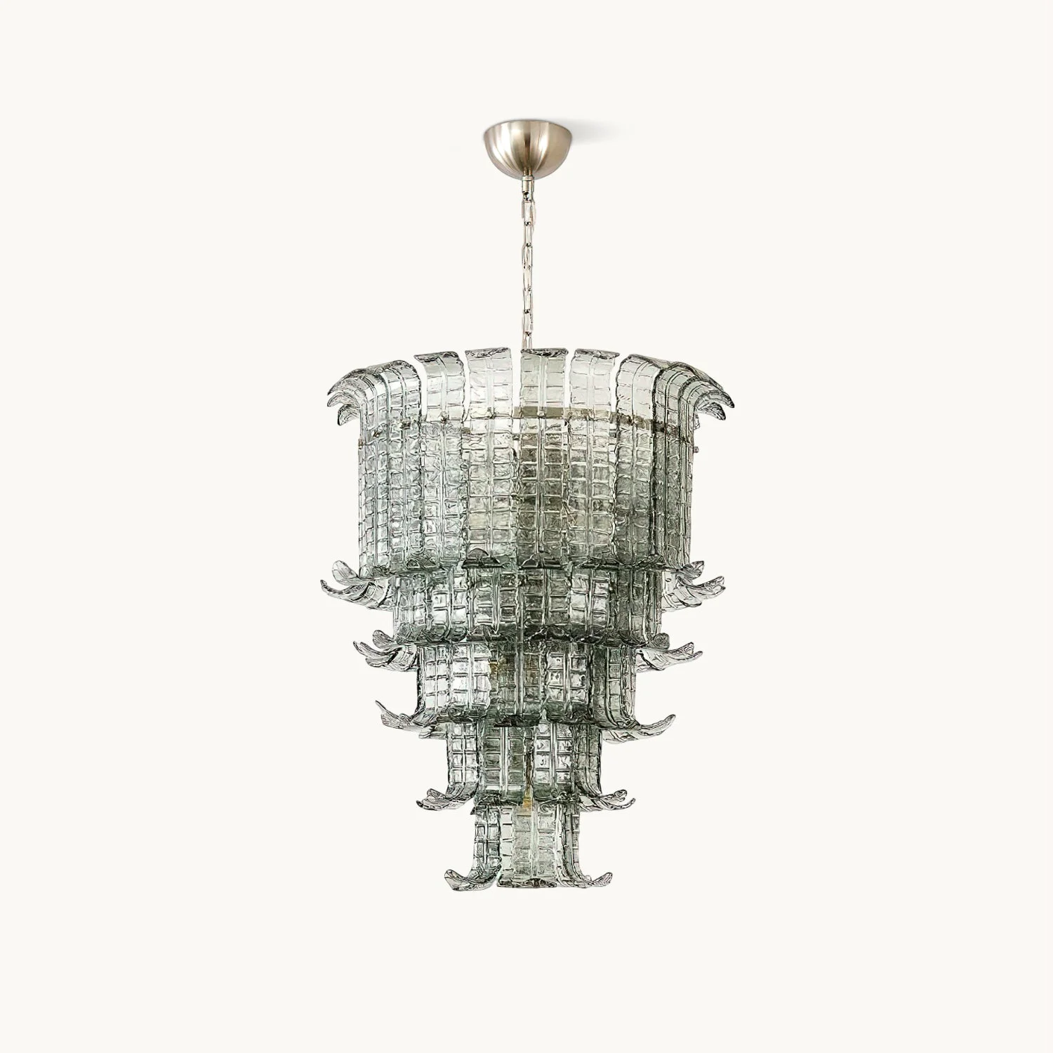 Solid Murano Palm Leaf Chandelier Durable