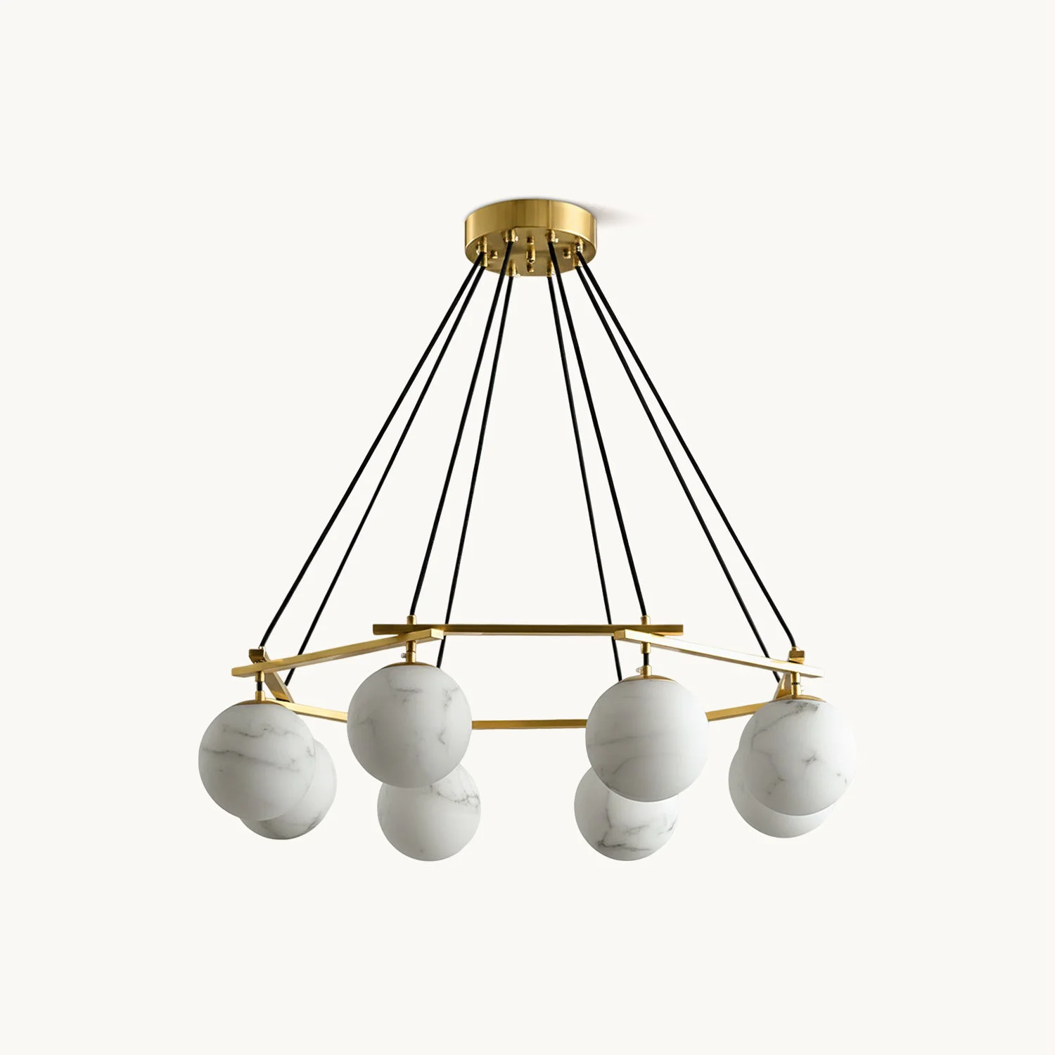 Breathable Tina Alabaster Chandelier Soft
