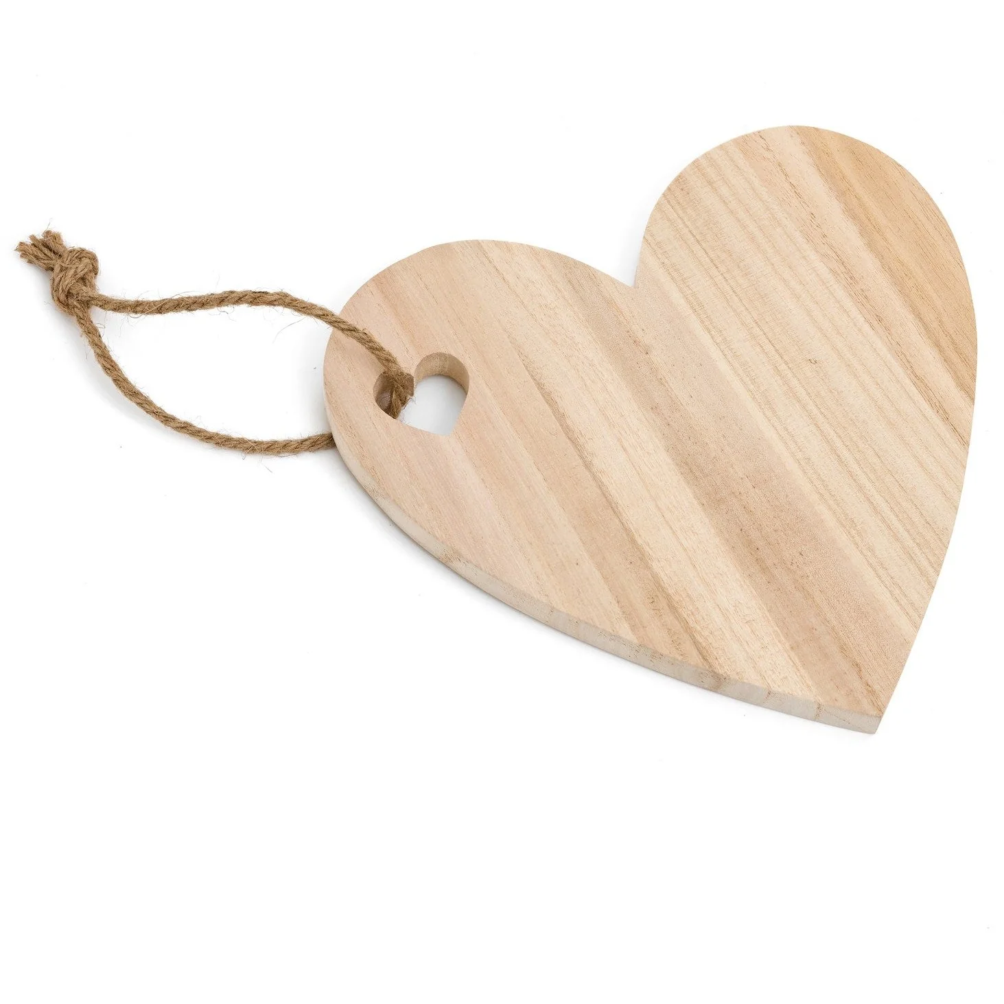 Enhanced Serving Board Wood Heart Shaped Nat Professional
