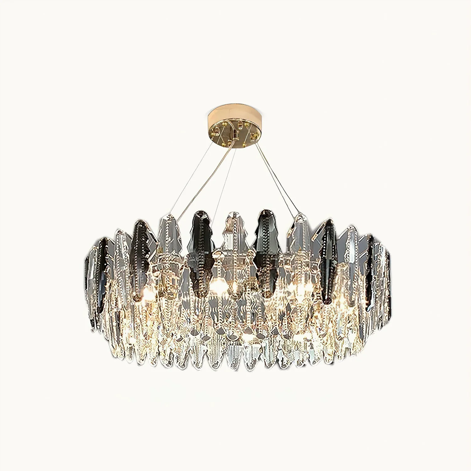 Top-Quality Leaf Crystal Chandelier Natural