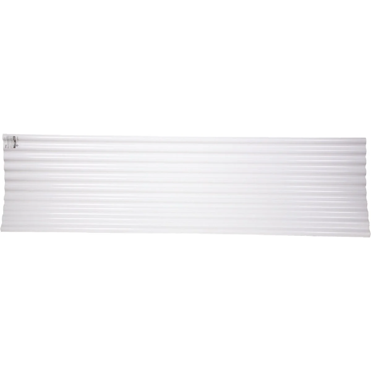 Relaxed Tuftex Seacoaster 26 In. x 12 Ft. Opaque White Round Wave Vinyl Corrugated Panels Original