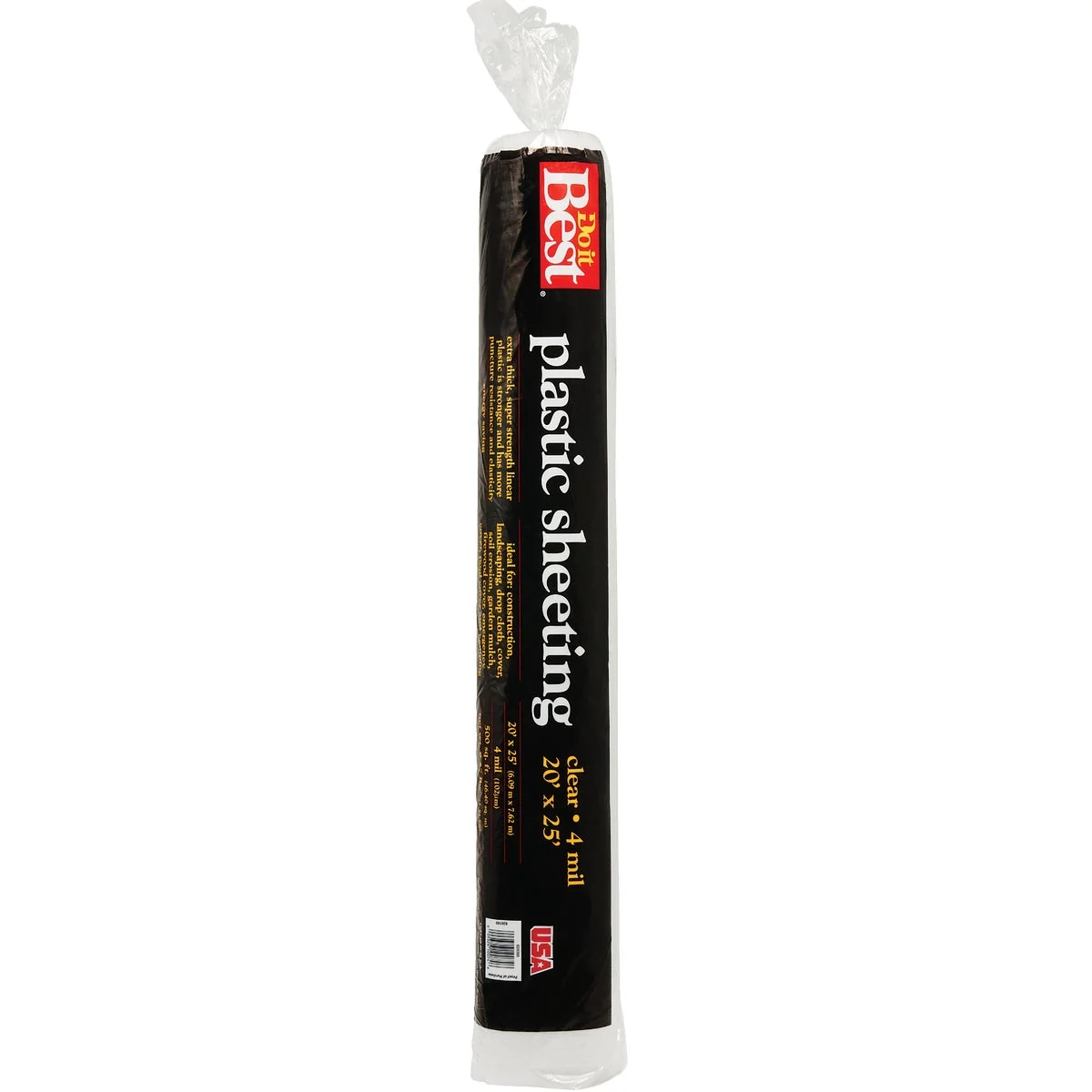 Certified Do it 20 Ft. X 25 Ft. Clear 4 Mil. Poly Film Sheeting Practical