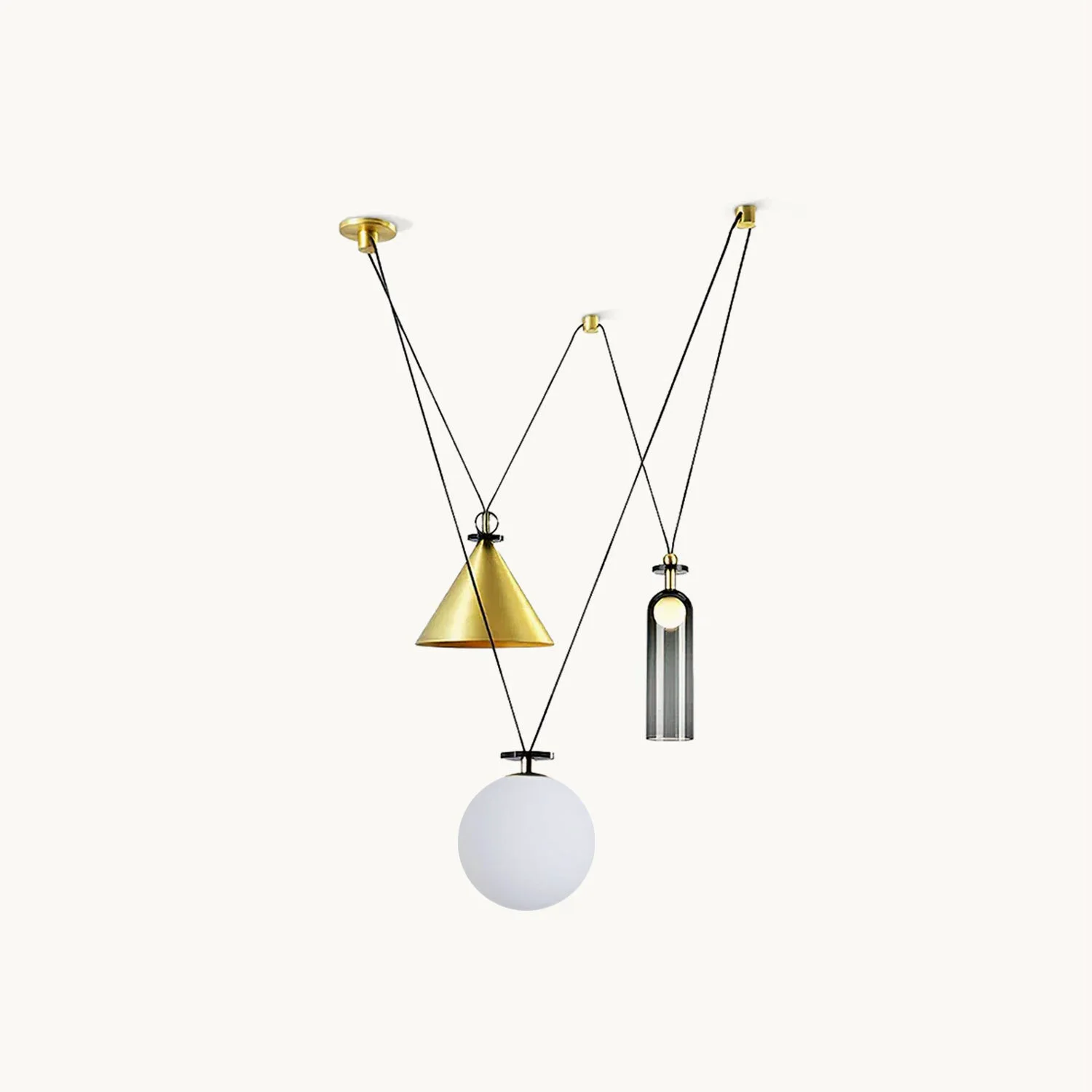 Luxury Geometric Shape Art Modern Chandelier Stylish