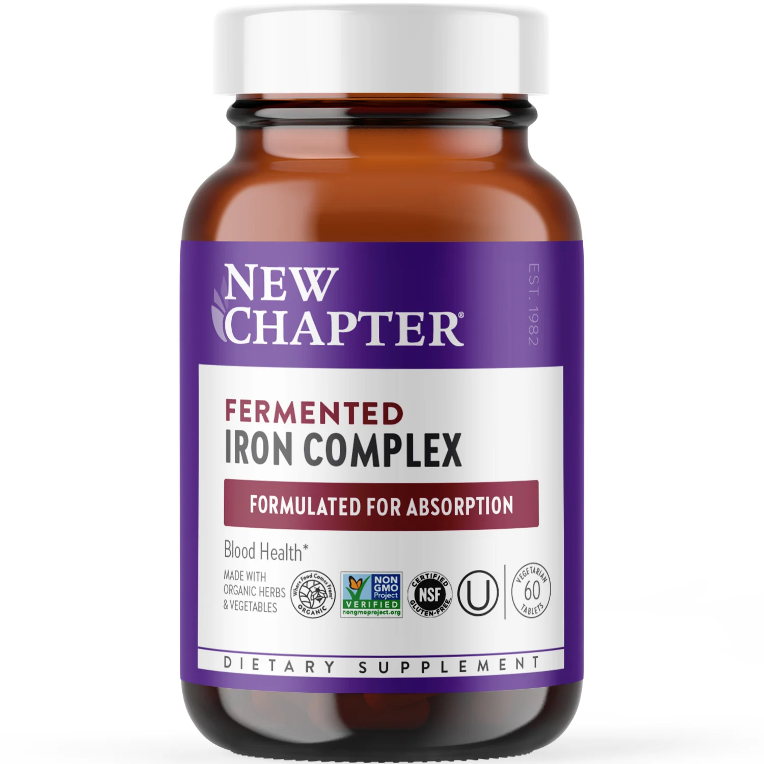 Top-Quality New Chapter Fermented Iron Complex for Blood Health Sustainable