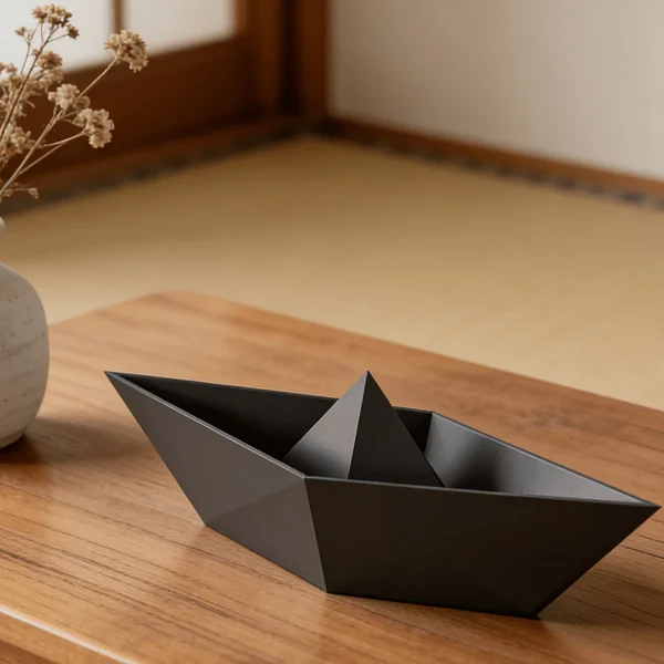 World-Class Origami Boat Tray Ornament Original Design