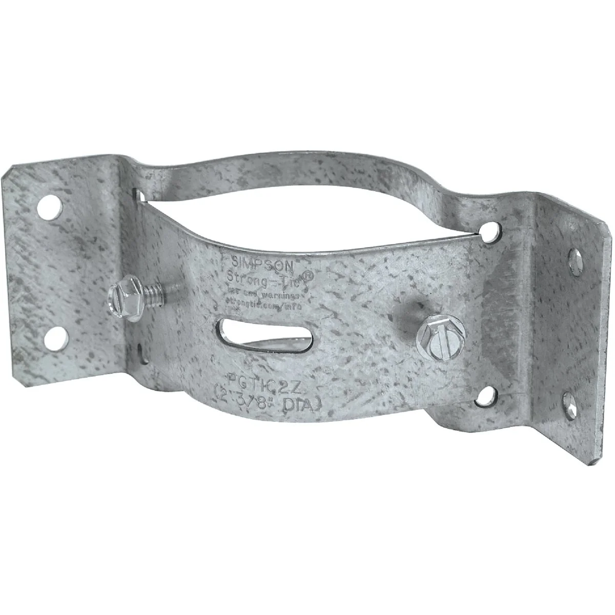 Breathable Simpson Strong-Tie 2-3 8 In. O.D. 12 Ga. Corner Interior Pipe Grip Tie Organic