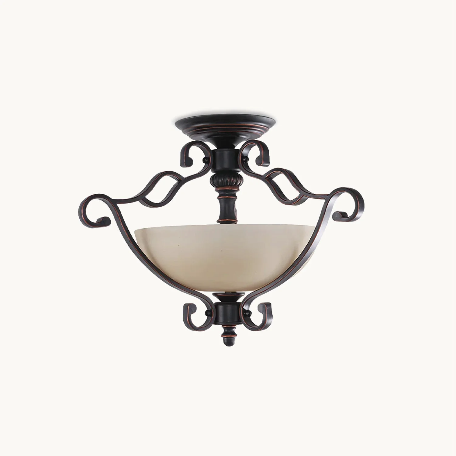 High-Quality Retro Porch Iron Ceiling Lamp Soft
