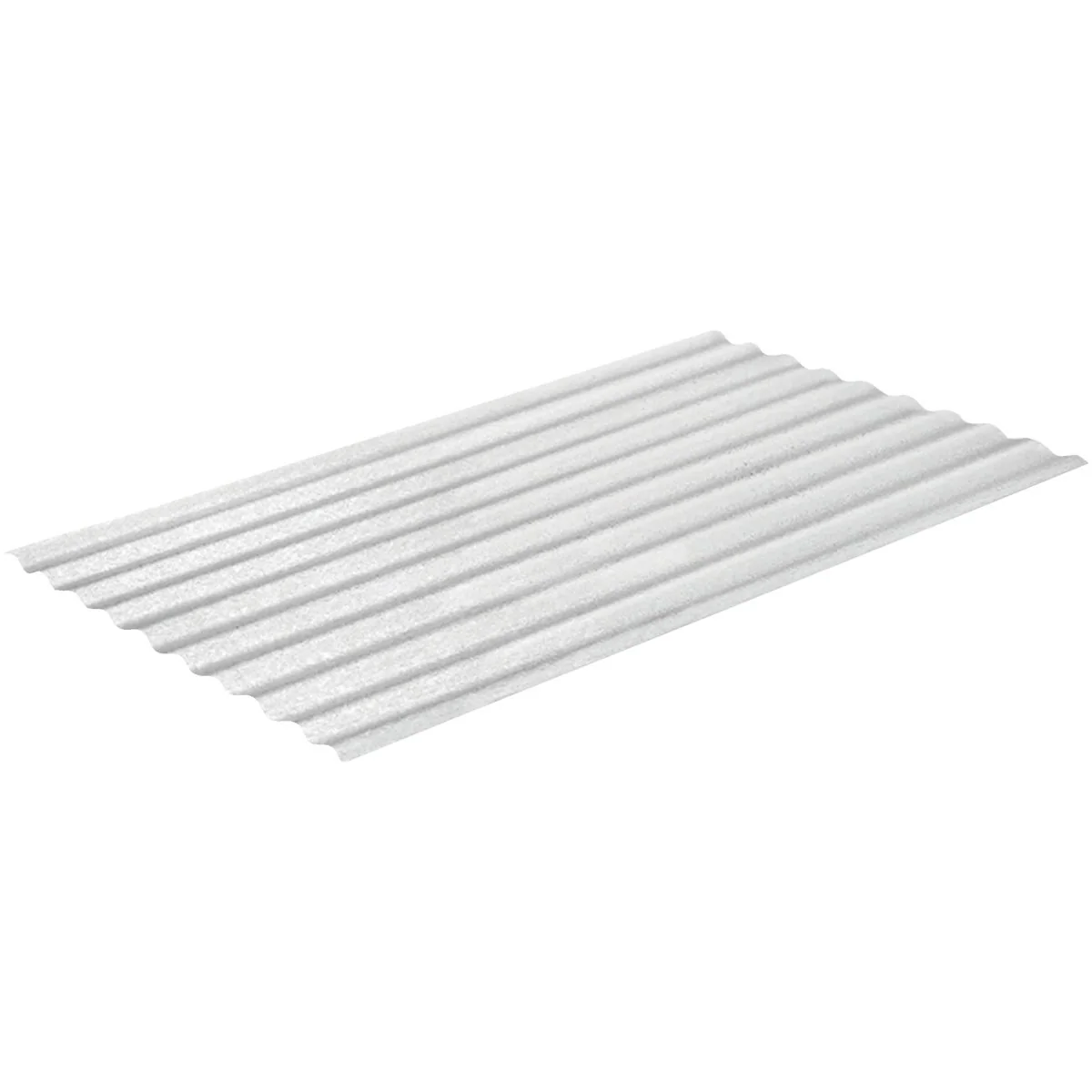 Expertly Made Sequentia WeatherGlaze 26 In. x 10 Ft. White Round 1-Sided Fiberglass Corrugated Panels Reliable