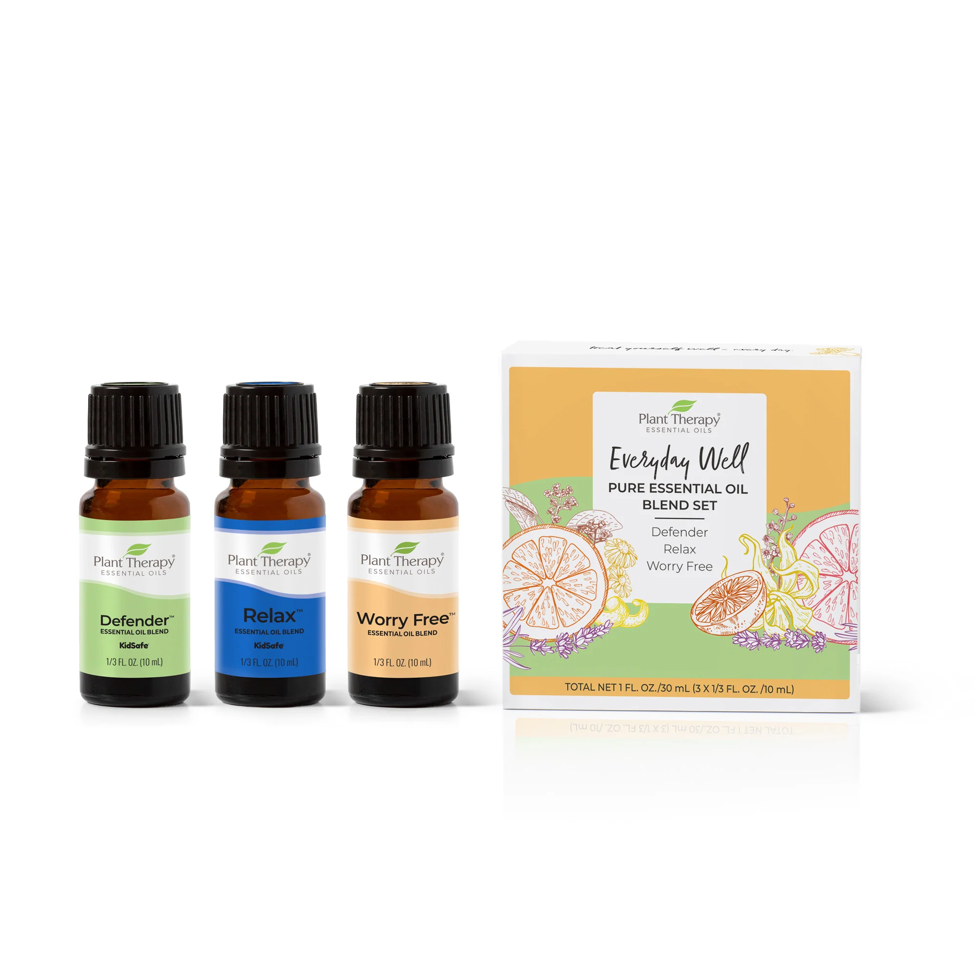 Elegant Plant Therapy Everyday Well Pure Essential Oil Blend Trio Traditional