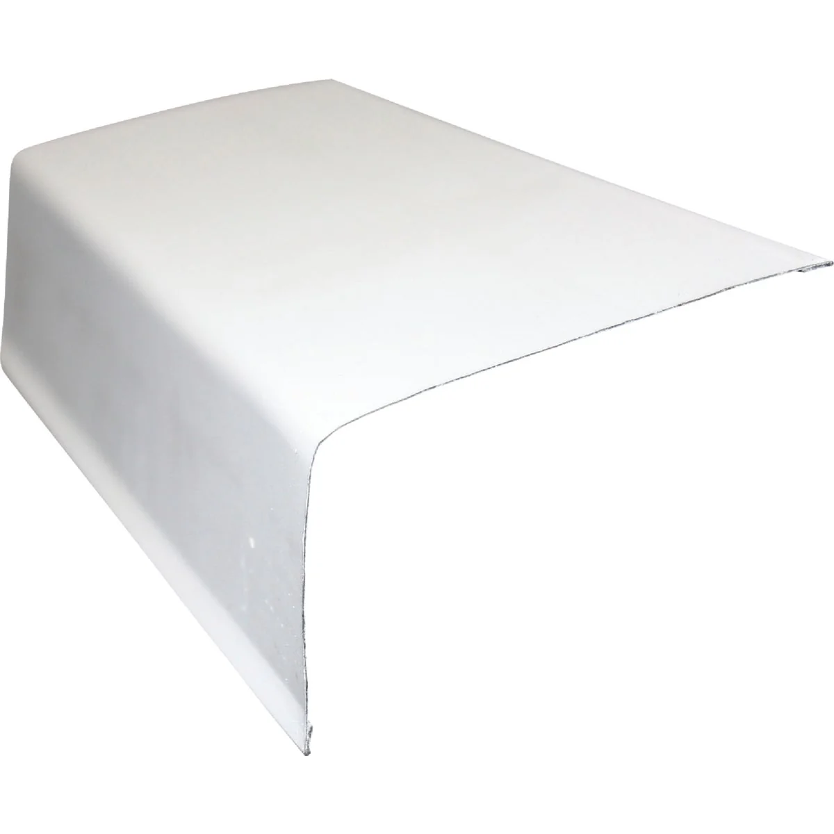 Safe Klauer 2 In. X 3 In. Galvanized Steel Gutter Apron Flashing with Hems Brown Traditional