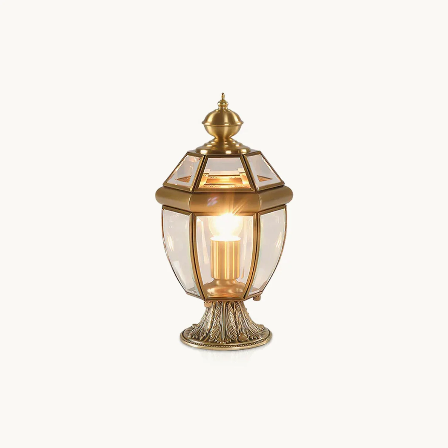 User-Friendly European Brass Garden Table lamp Relaxed